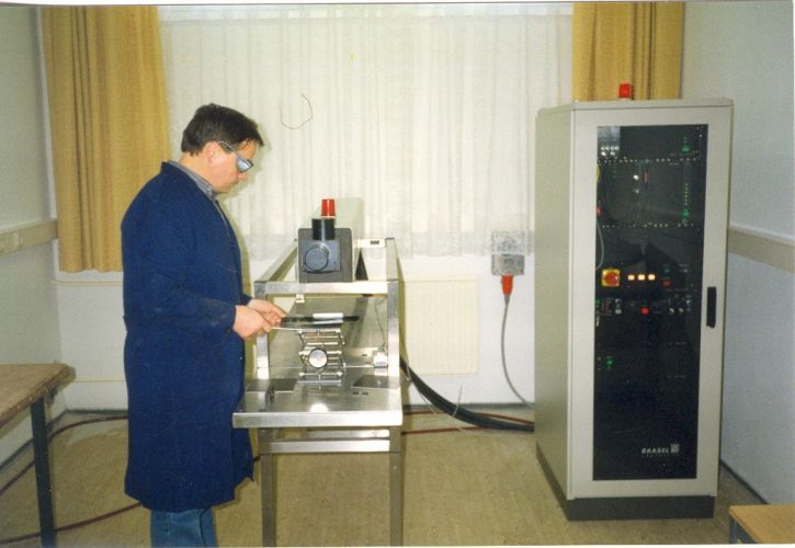 1991 Unsere erste Laseranlage - Ein Mann mit Weitblick: Günter Bartsch